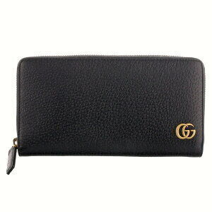 Gucci Long Wallet Black GG Marmont